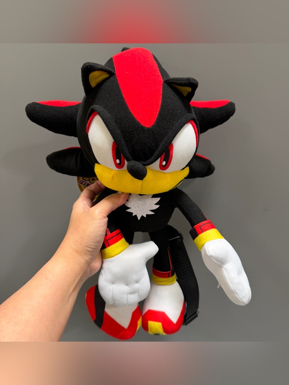 Shadow the Hedgehog Plush Toy - Black & Red Kids Plush backpack